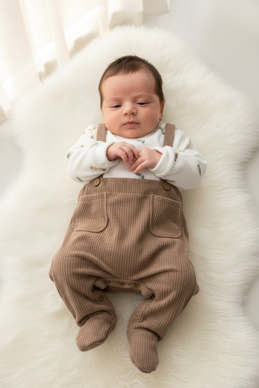 Tutina neonato in ciniglia Gary