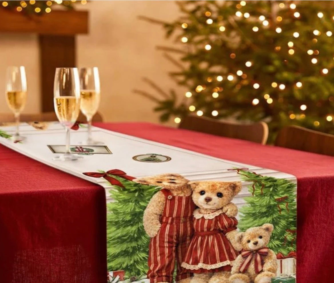 Maestri Cotonieri
RUNNER NATALIZIO FAMIGLIA TEDDY STAMPA DIGITALE 100% COTONE - MAESTRI COTONIERI
