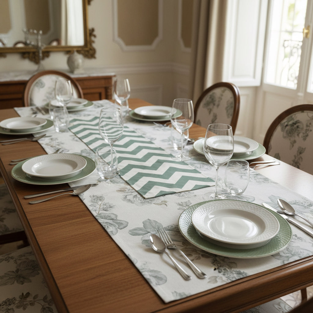 Servizio da tavola Botticelli home bloom x12 cm 140c240 più 12 tovaglioli