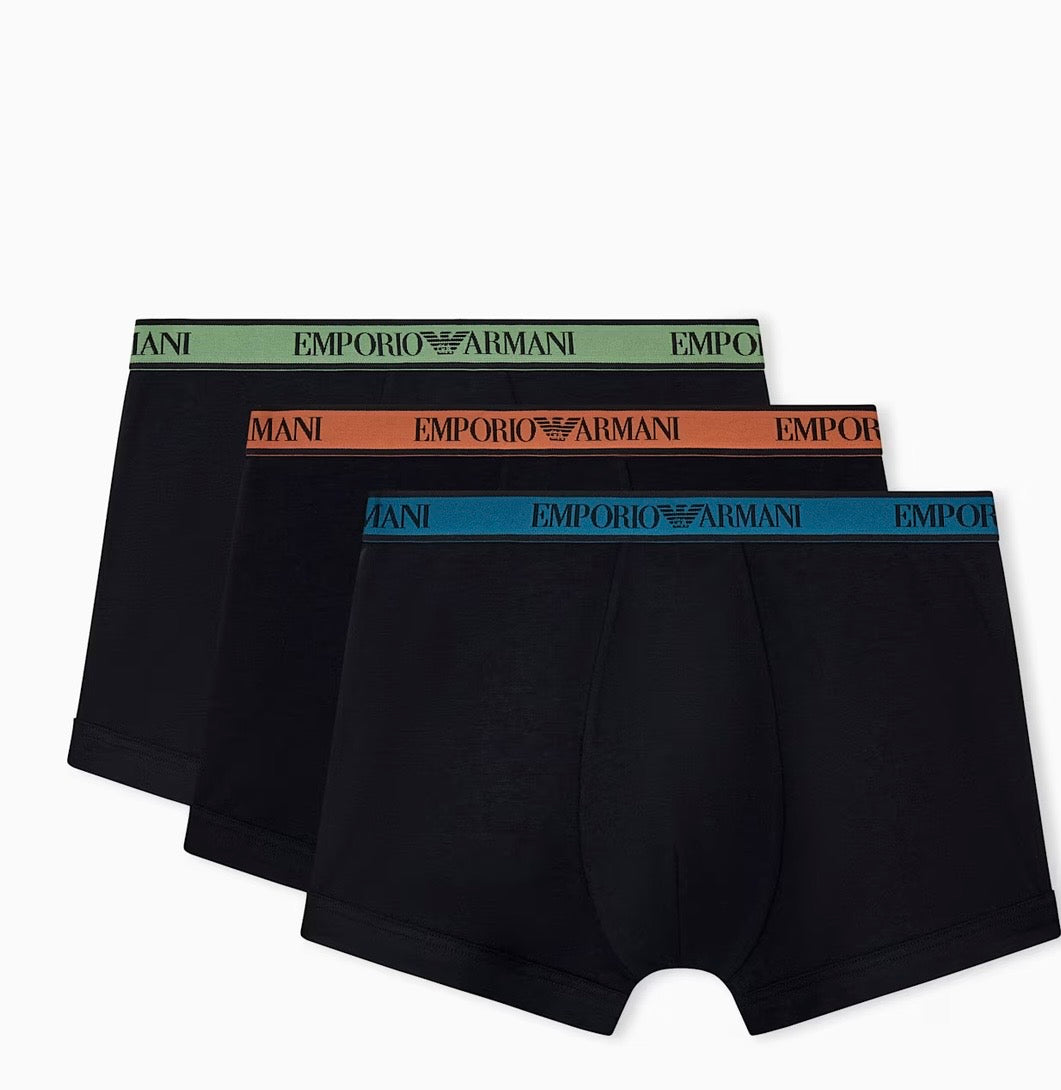 SET 3 BOXER CORE LOGOBAND IN COTONE ELASTICIZZATO