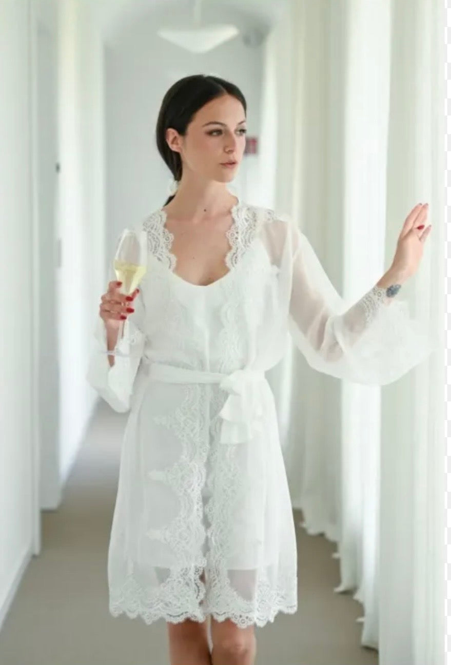 Completo sposa filo D’Angelo bea corto