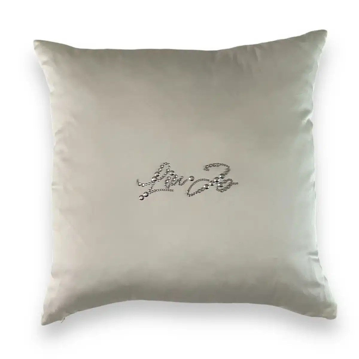 Cuscino arredo 40x40 Liu Jo in raso Tinta unita BASICO Bianco