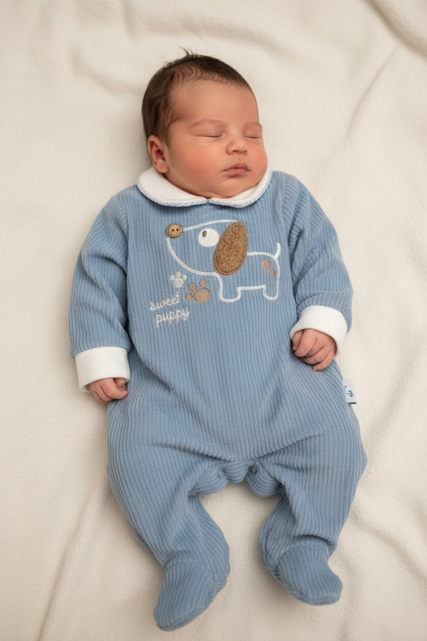 Tutina neonato ciniglia Gary