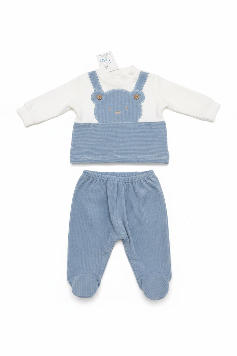 Tutina neonato in ciniglia Gary
