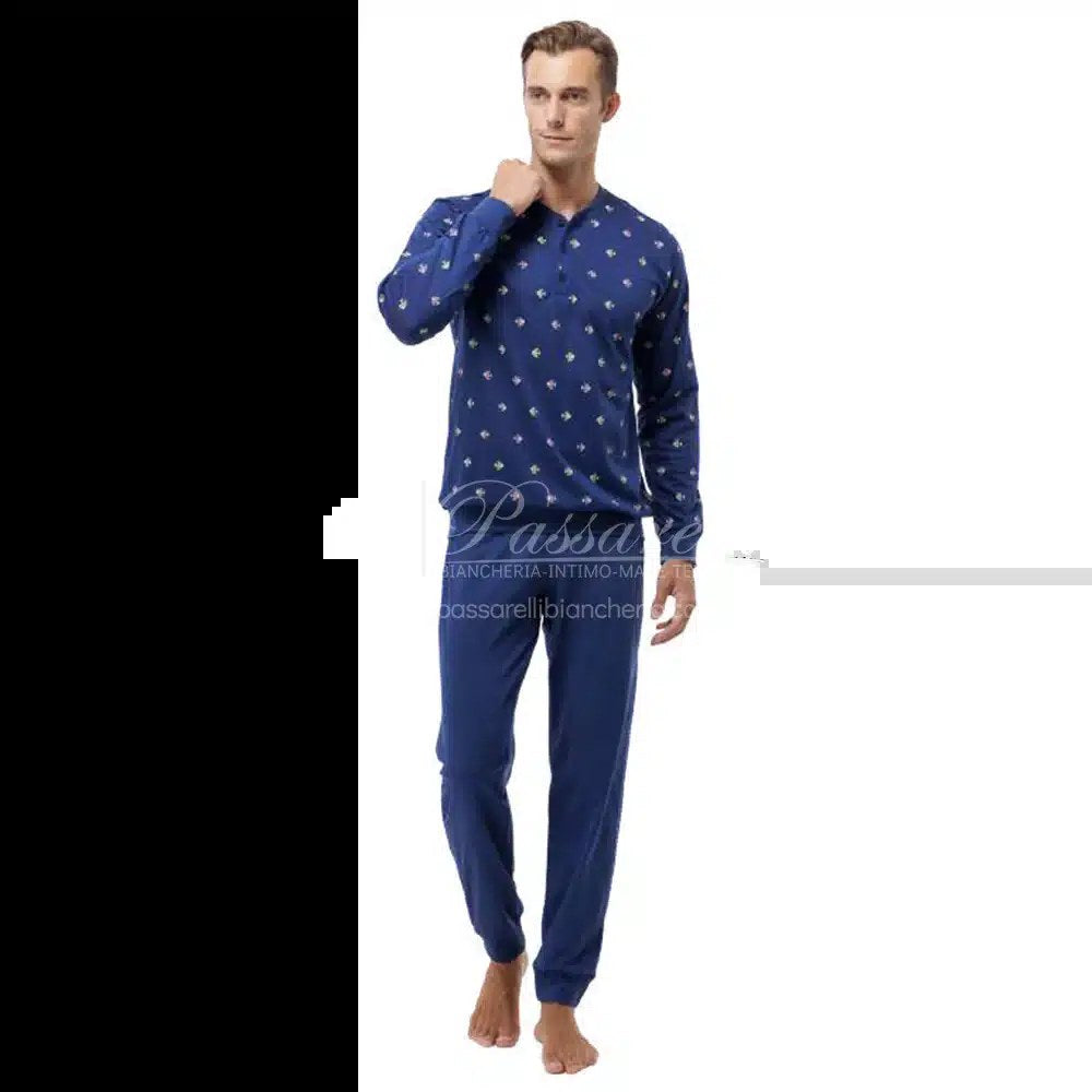 Jamas Pigiama Uomo Cotone Leggero Maniche Lunghe EJ 9413
