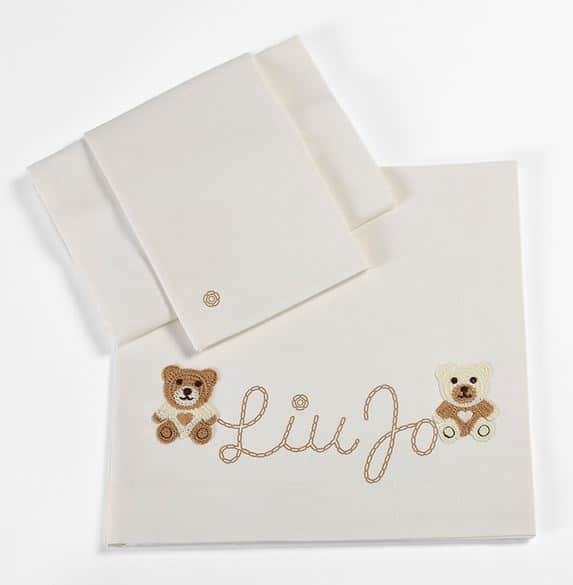 Completo culla bear Liu Jo 3 pz avorio