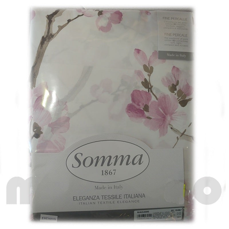 Somma percalle coppia lenzuola matrimoniali Eloise