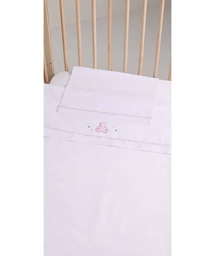 Lenzuolino culla gary cm 90x120 sotto sopra federa