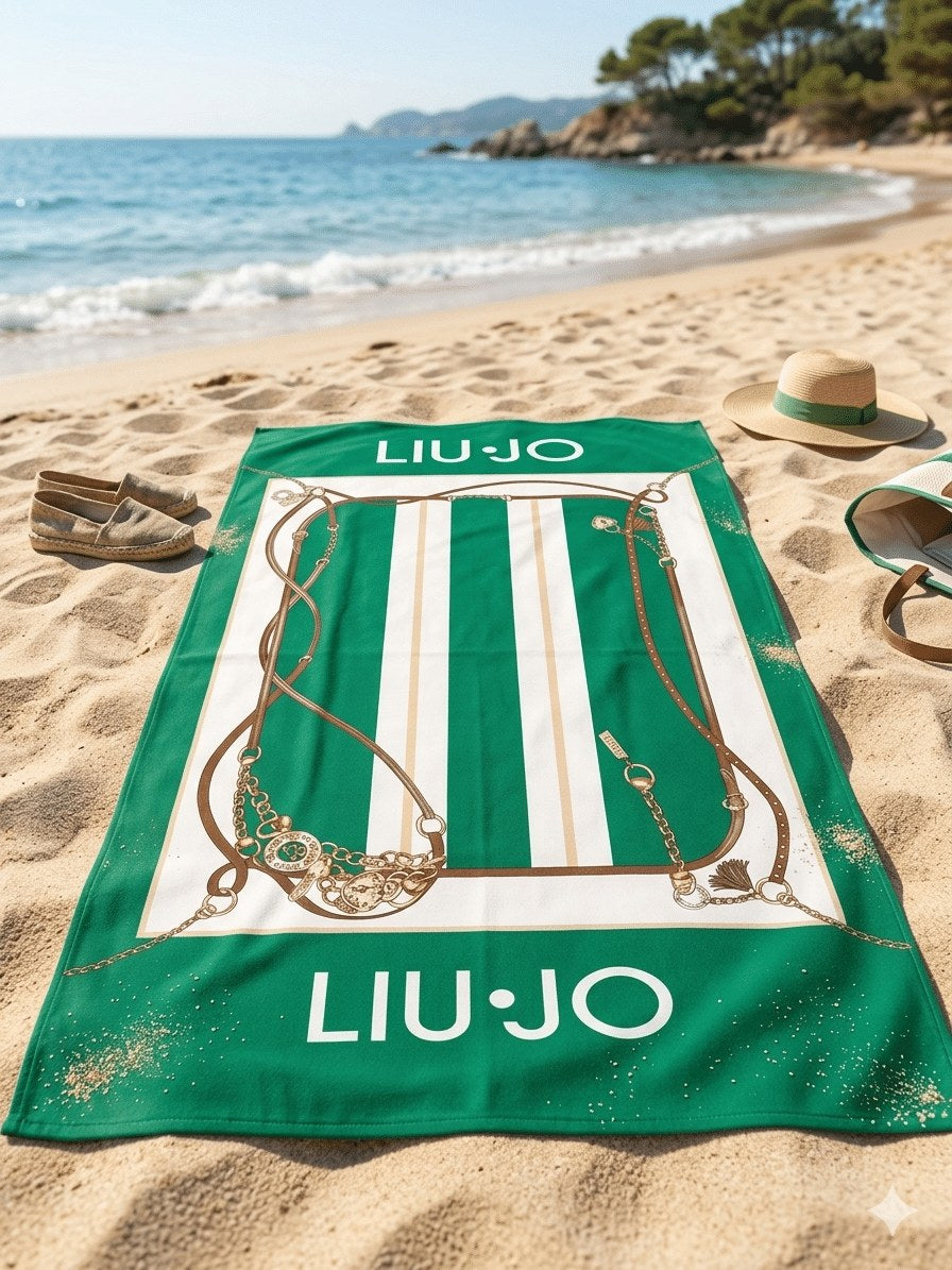 Telo mare micro spugna Liu.Jo verde