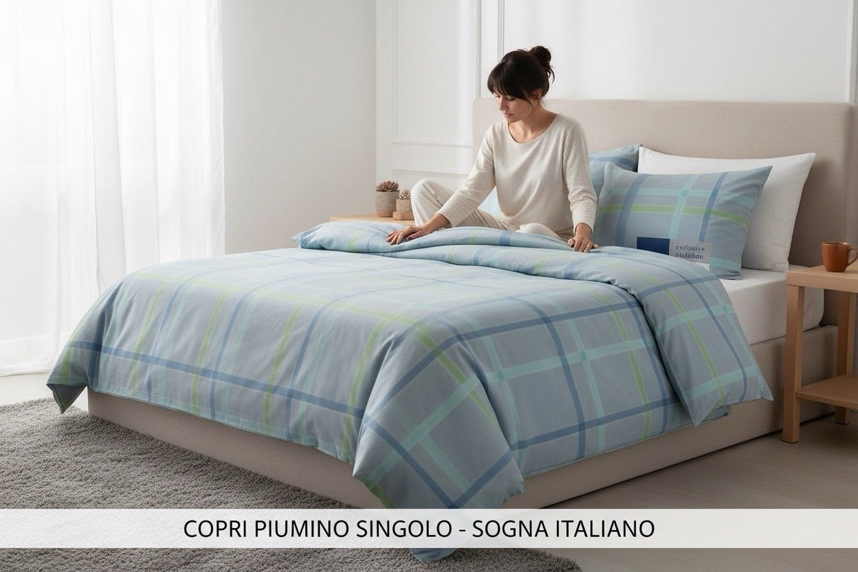 Completo copripiumino 1 piazza Vallesusa Star Lago