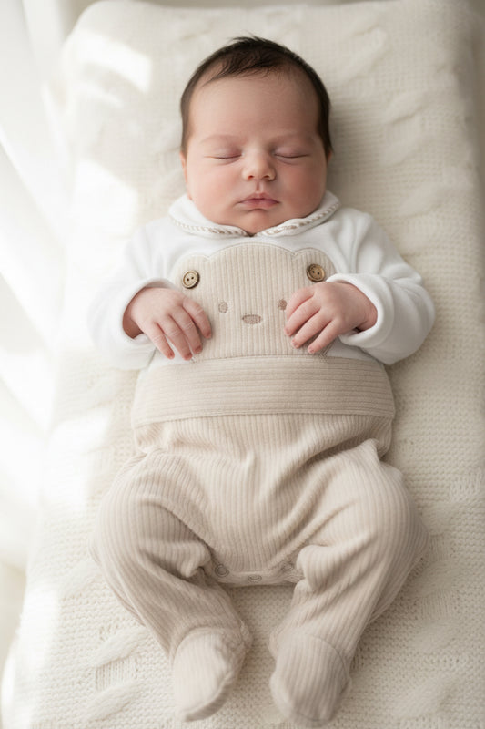 Tutina neonato in ciniglia Gary