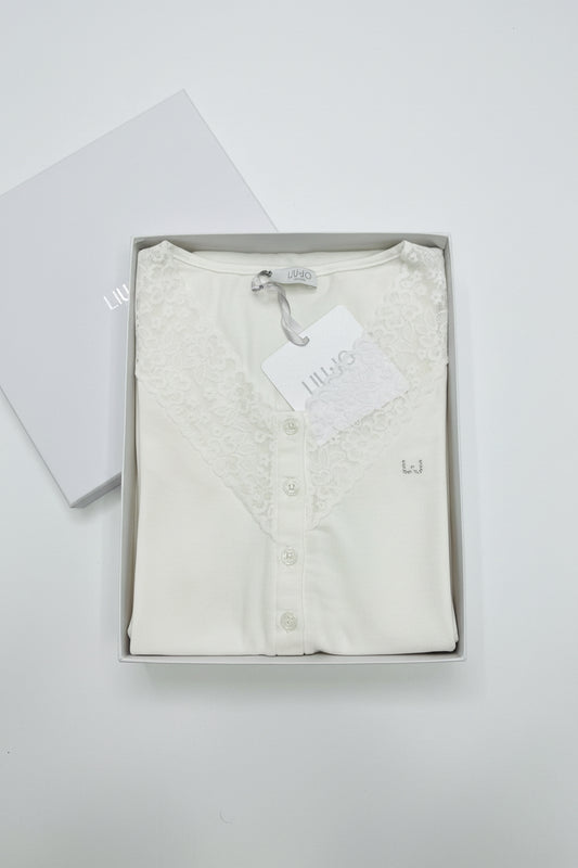 Camicia da notte Liu.Jo serafino viscosa colore latte
