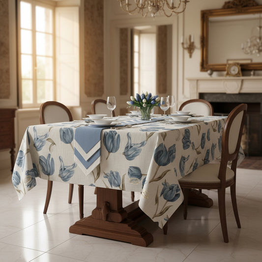 Servizio da tavola Botticelli home tulipa x12 cm 140x240 più 12 tovaglioli
