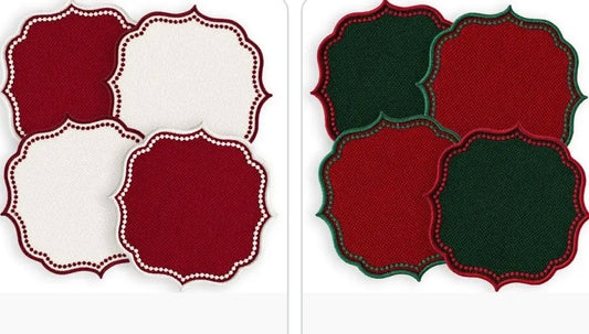 Maestri Cotonieri
SET 4 SOTTOBICCHIERI NATALIZI BON TON 14X14 CM - MAESTRI COTONIERI