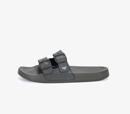 Scarpe beachwear Emporio Armani verde scuro