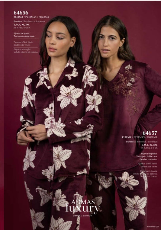 Pigiama donna Admas luxury aperto