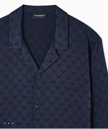PIGIAMA IN TESSUTO JACQUARD SHINY MONOGRAM