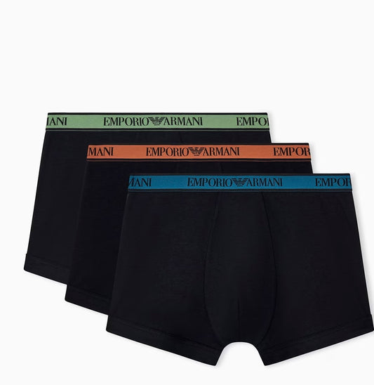 SET 3 BOXER CORE LOGOBAND IN COTONE ELASTICIZZATO