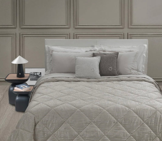Trapunta Trussardi Tract Geometrico in Raso Jacquard