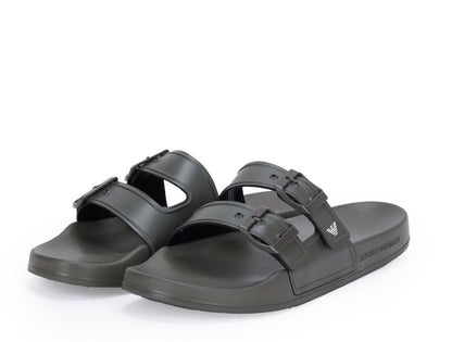 Scarpe beachwear Emporio Armani verde scuro