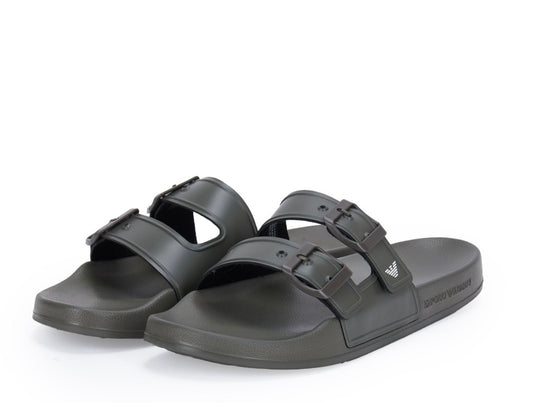 Scarpe beachwear Emporio Armani verde scuro
