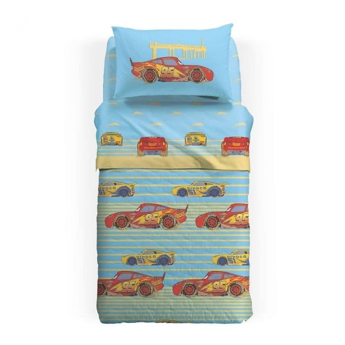 Copriletto Piquet Disney Cars Beach Singolo in Cotone Caleffi