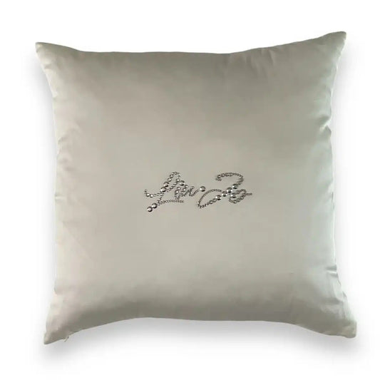 Cuscino arredo 40x40 Liu Jo in raso Tinta unita BASICO Bianco