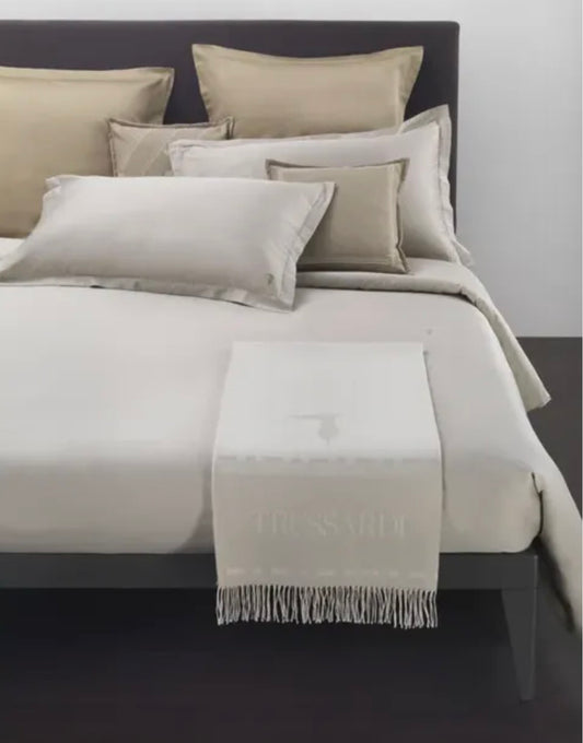 Completo Letto Matrimoniale Trussardi Logo Line