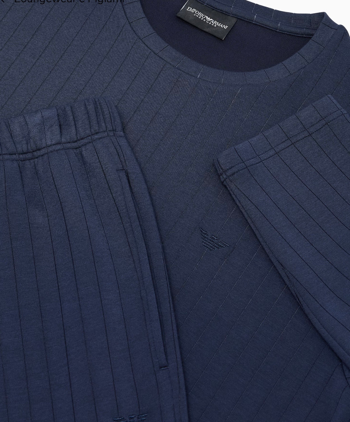 PIGIAMA LUNGO WINTER STRIPE IN JERSEY DI MODAL