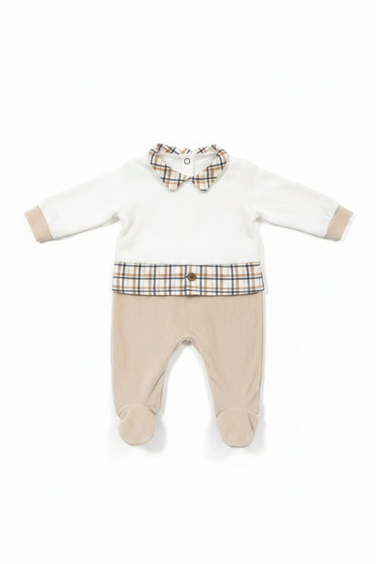 Tutina neonato in ciniglia Gary