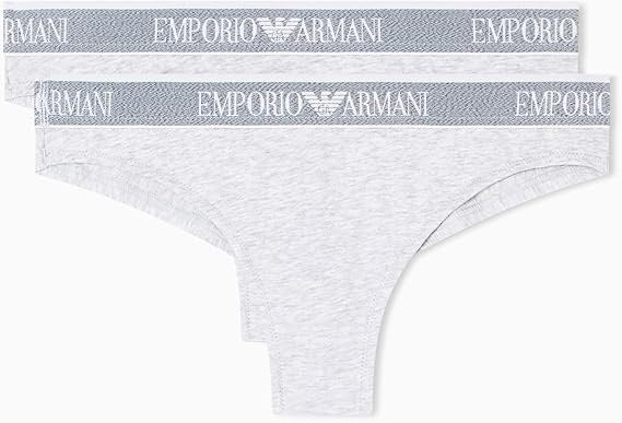 Emporio Armani 2 pack Slip da donna grigio