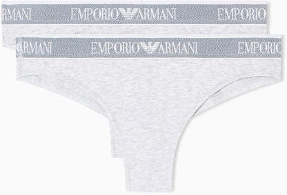 Emporio Armani 2 pack Slip da donna grigio