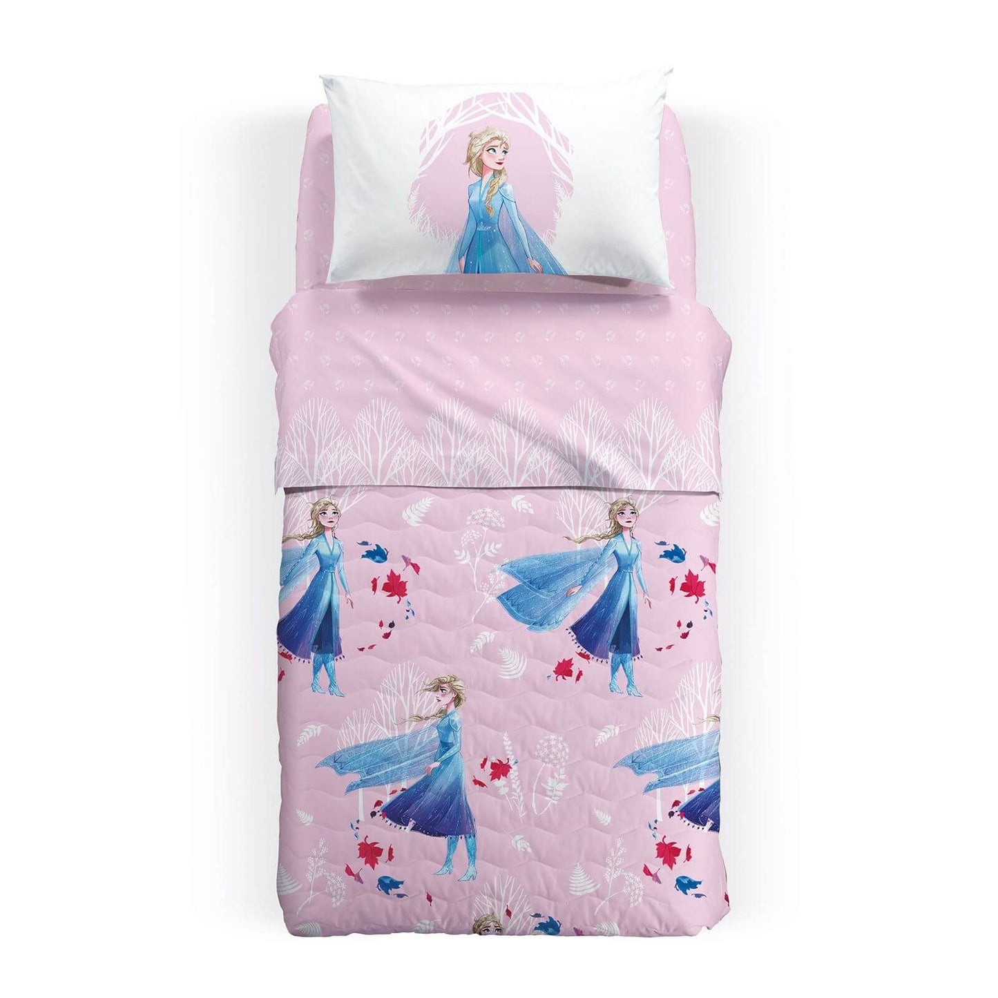 Copriletto Piquet  Disney Frozen Beach Singolo in Cotone Caleffi