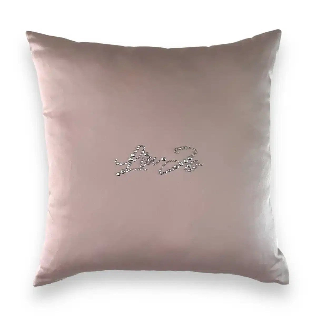 Cuscino arredo 40x40 Liu Jo in raso Tinta unita BASICO Rosa