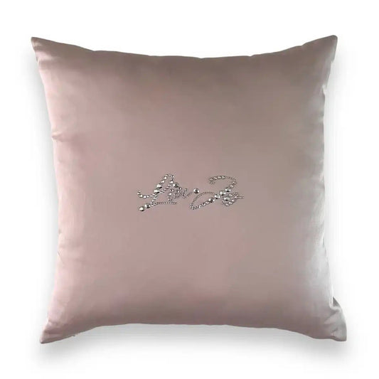 Cuscino arredo 40x40 Liu Jo in raso Tinta unita BASICO Rosa