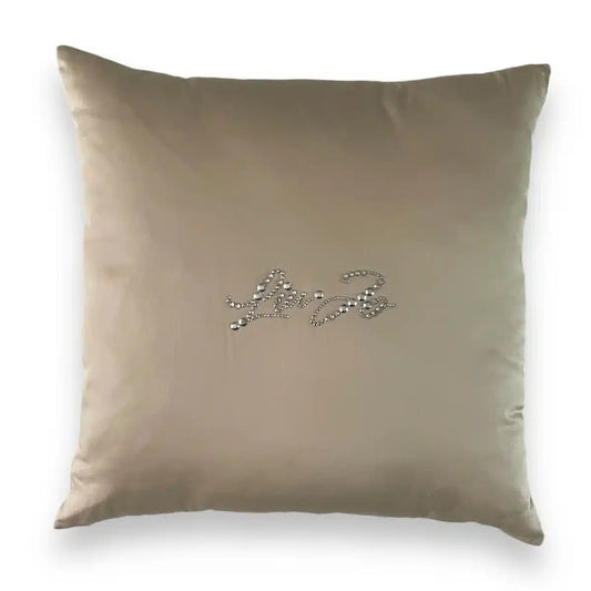 Cuscino arredo 40x40 Liu Jo in raso Tinta unita BASICO Sabbia