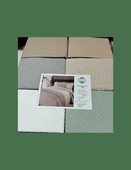 Copriletto singolo estivo Botticelli Home Terni in cotone jacquard