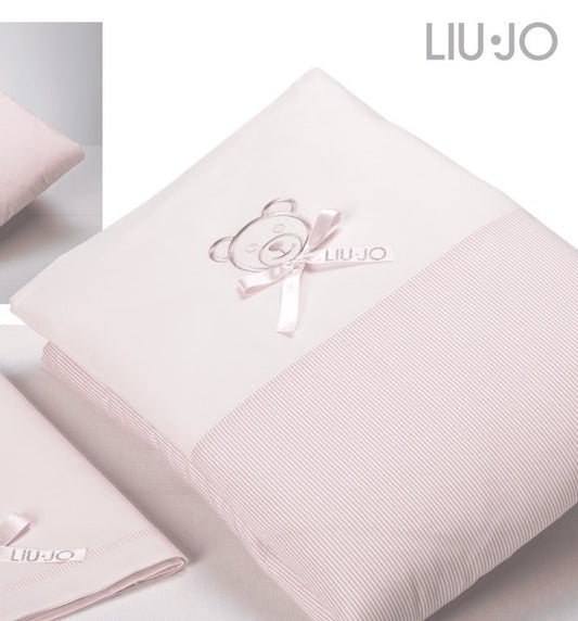 Copri piumino culla Liu Jo 4 pz babybear rosa