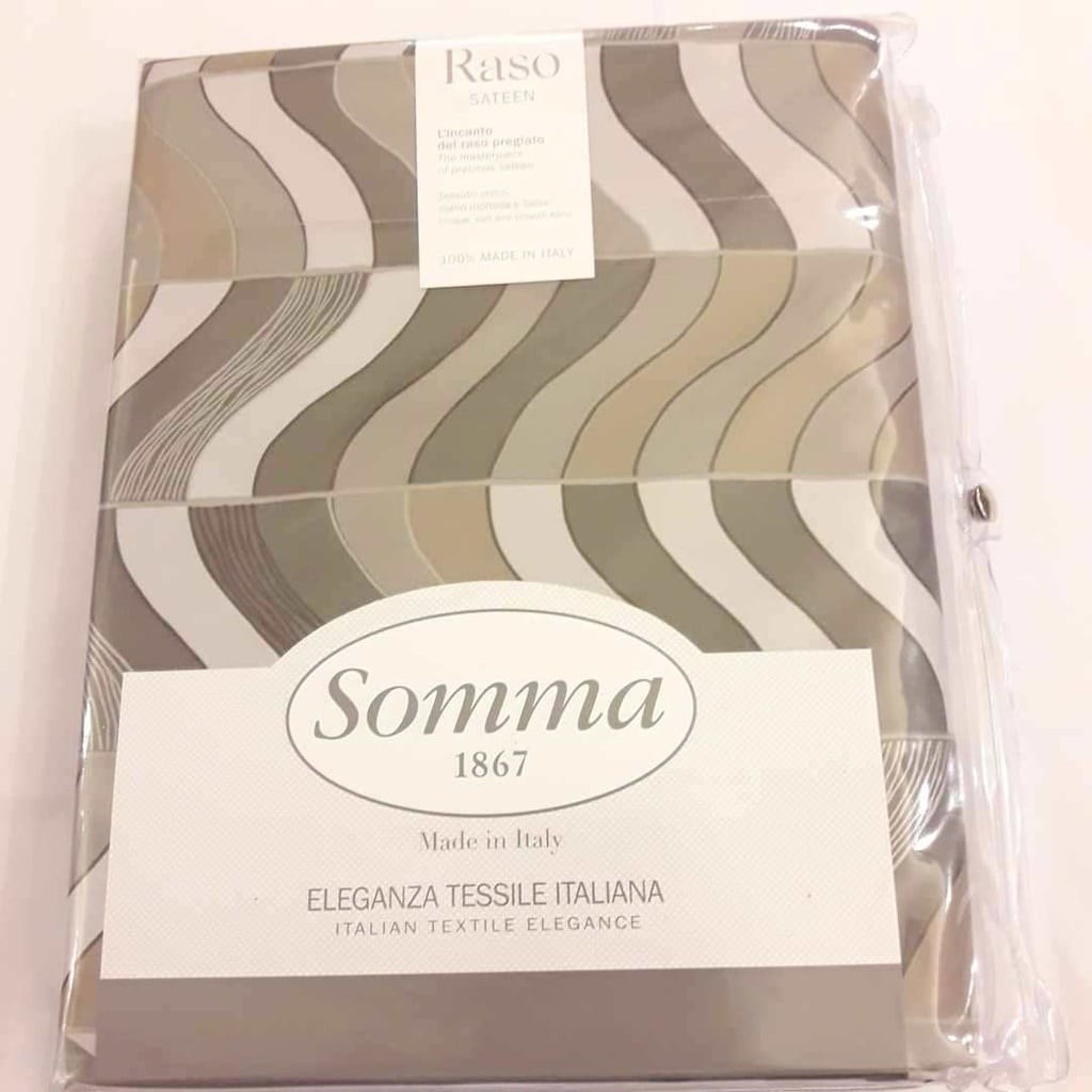 Somma raso sateen  coppia lenzuola matrimoniali
