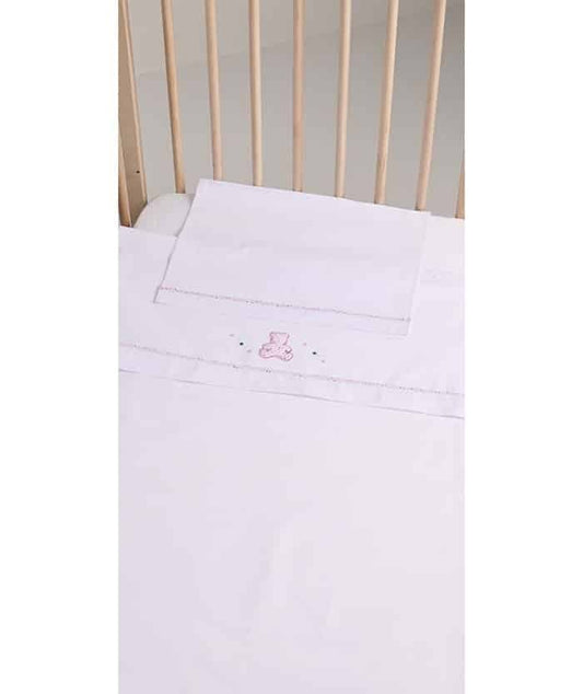 Lenzuolino culla gary cm 90x120 sotto sopra federa