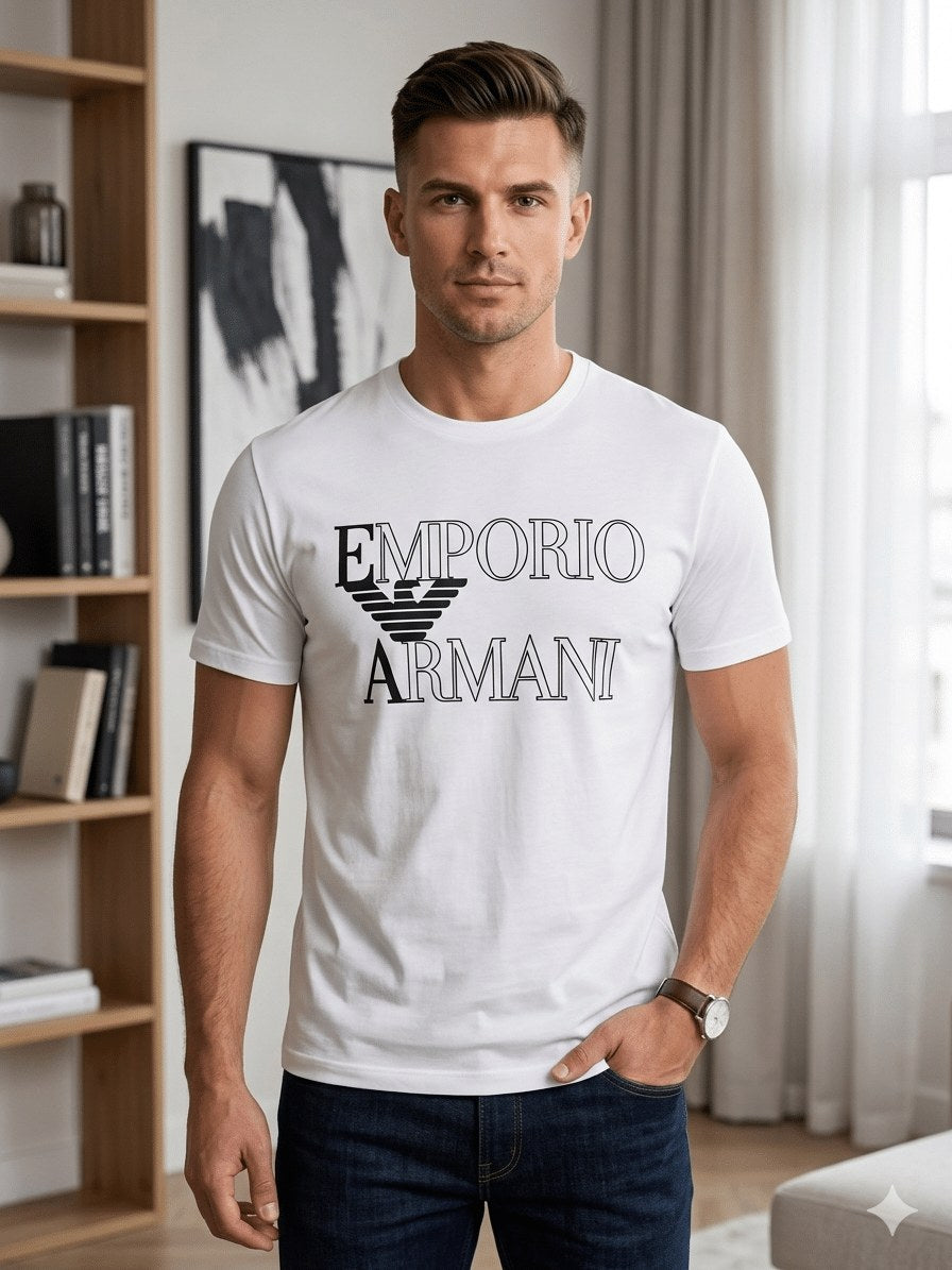 T shirt beachwear emporio Armani wite