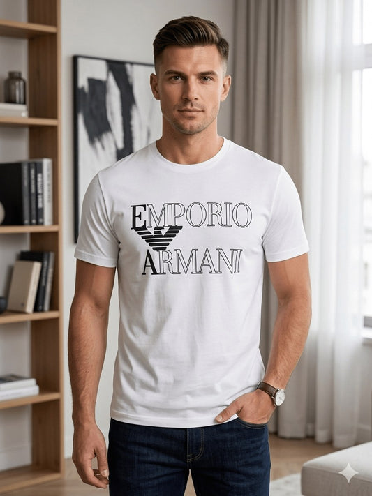 T shirt beachwear emporio Armani wite