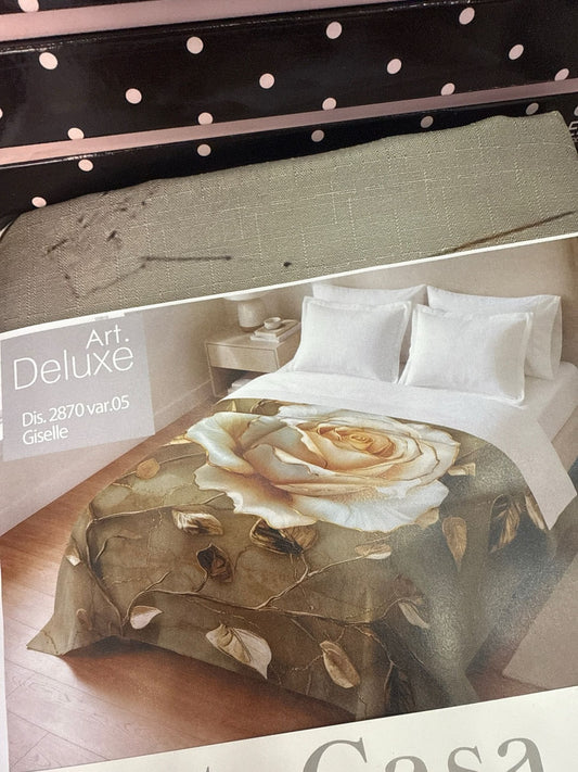 Copriletto letto matrimoniale fantasia digitale