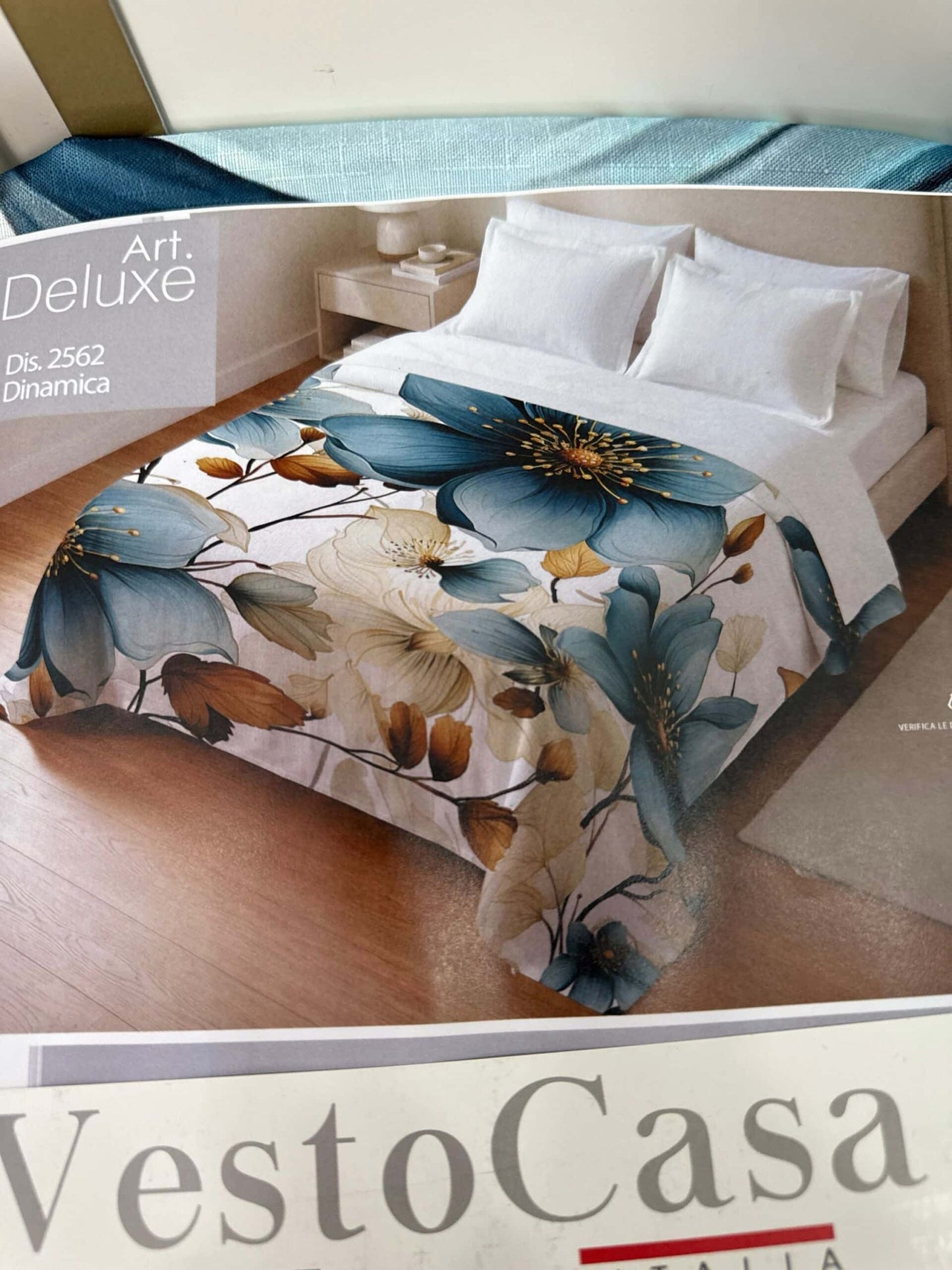 Copriletto letto matrimoniale fantasia digitale