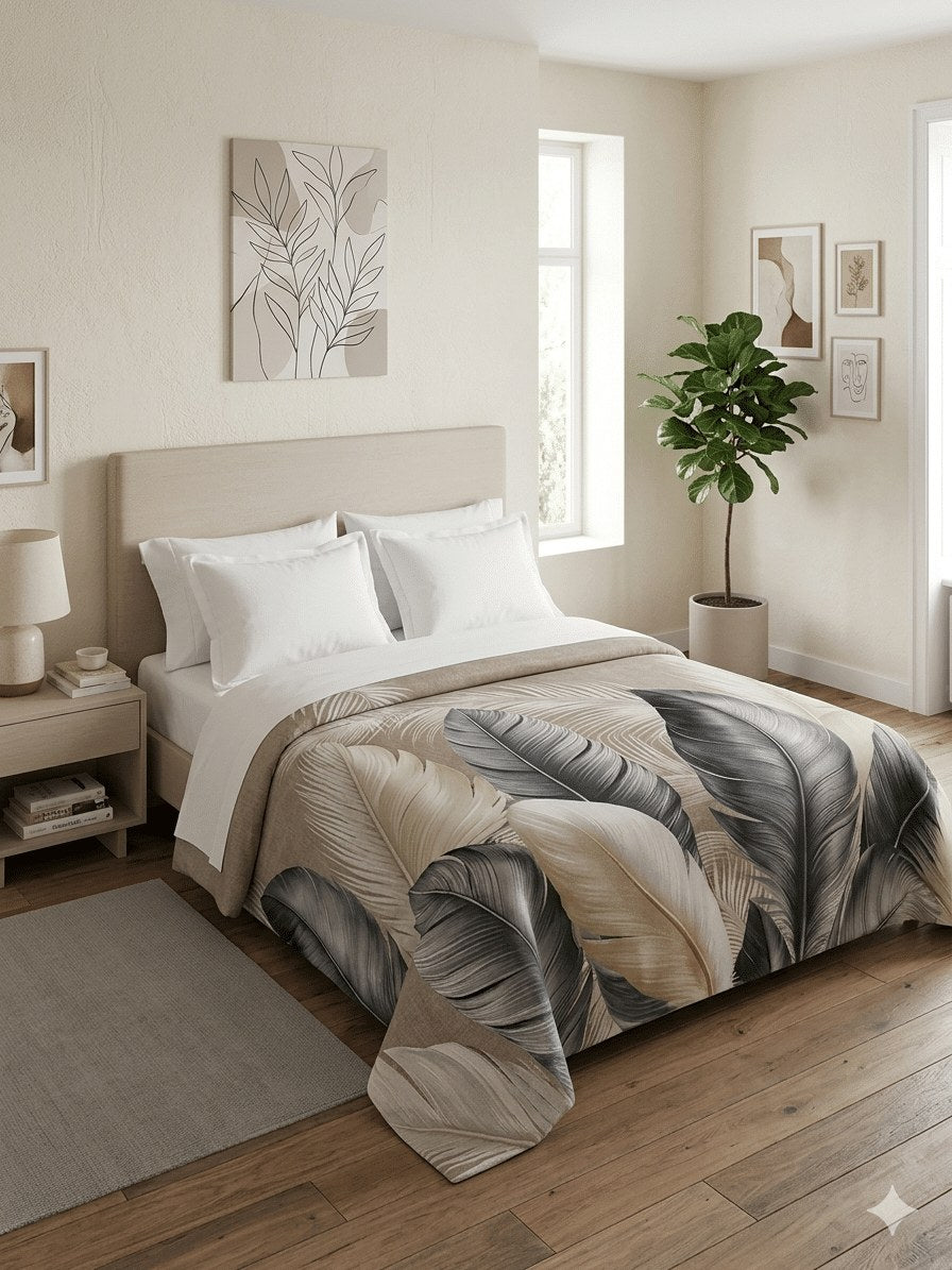 Copriletto letto matrimoniale fantasia digitale