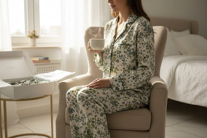 Pigiama  donna raso filo D’Angelo botanic