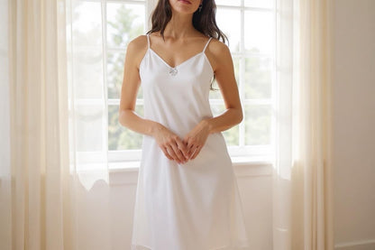 Camicia da notte raso Liu Jo latte