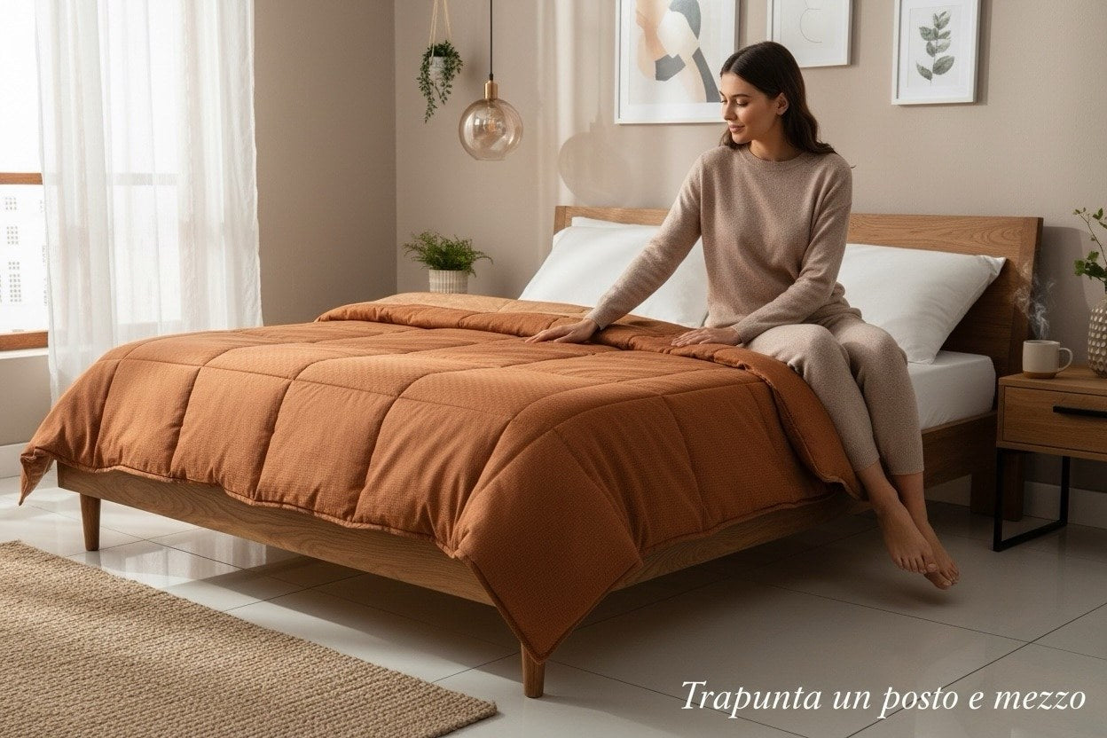 Trapunta 1 piazza e mezzo Linea Oro Tegola